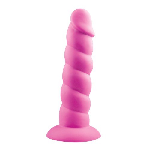 Dildo de Silicona Rock Candy Suga Daddy 7 Pulgadas Rosa - Placer Inigualable