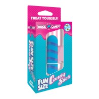 Rock Candy Fun Size Mini Vibrator - Blue