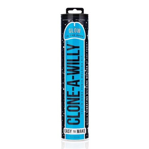 Clone-A-Willy Vibrating Glow in the Dark Kit Blue