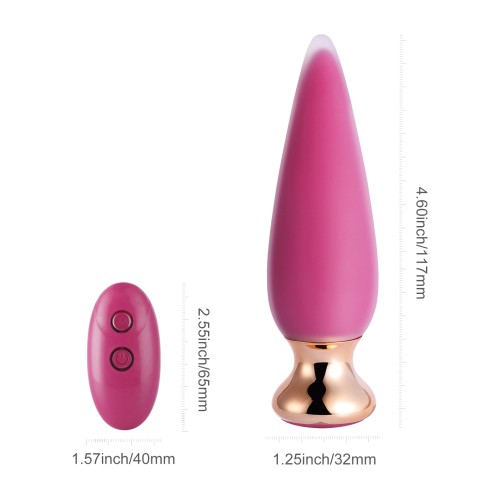 Doro Plus Vibrating Anal Plug with Remote Control - Pink