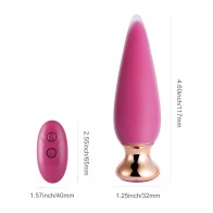 Doro Plus Vibrating Anal Plug with Remote Control - Pink