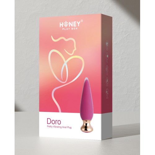 Doro Plus Plug Anal Vibrante con Control Remoto - Rosa