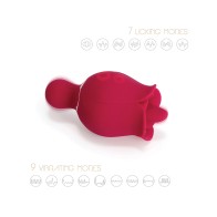 Sylvia Tongue Licking Rose Vibrator Red