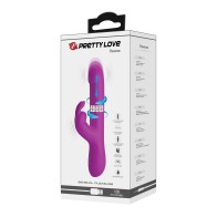 Pretty Love Reese Conejito Vibrador con Empuje Fucsia