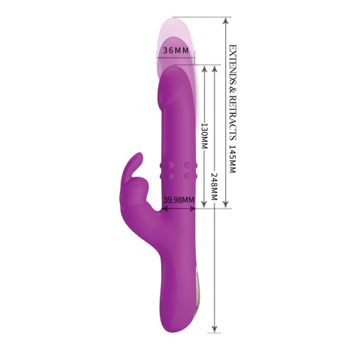 Pretty Love Reese Conejito Vibrador con Empuje Fucsia