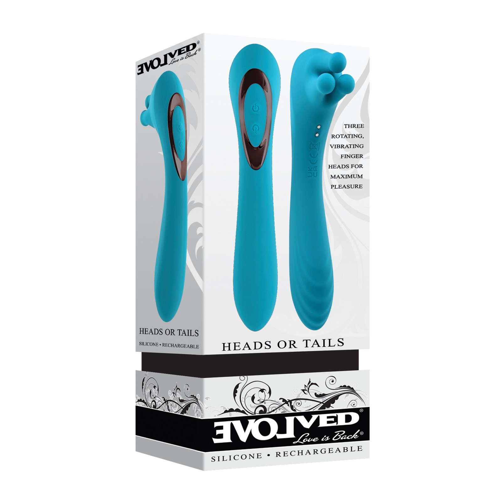 Evolved Heads or Tails Vibrator for Double Pleasure