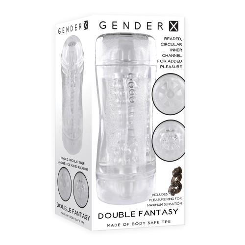 Stroker Doble Fantasía Gender X para Placer Único