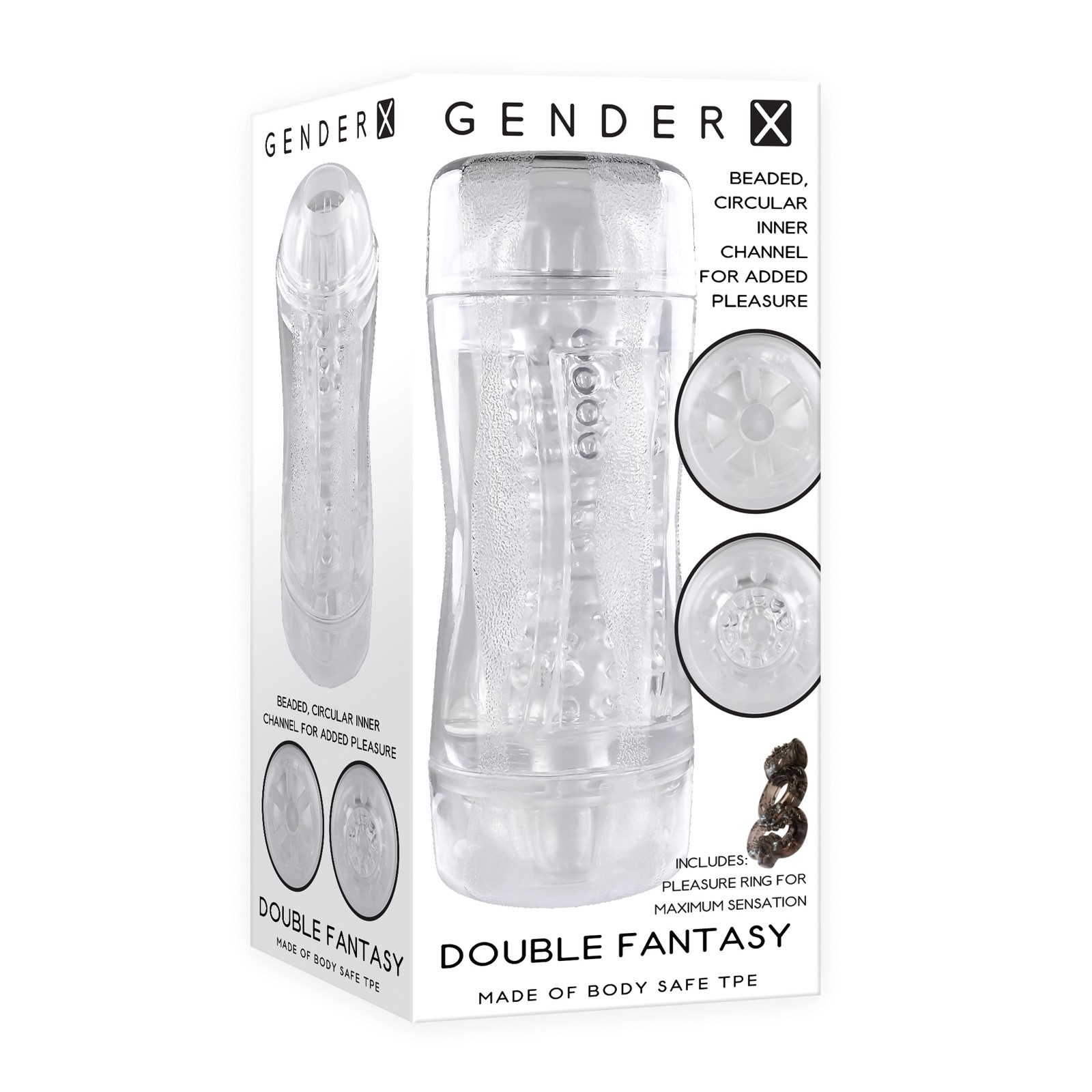 Stroker Doble Fantasía Gender X para Placer Único