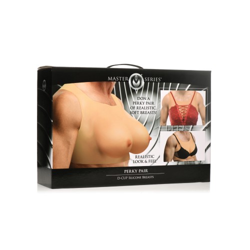 Master Series D Cup Silicone Breasts - Roleplay Accessory