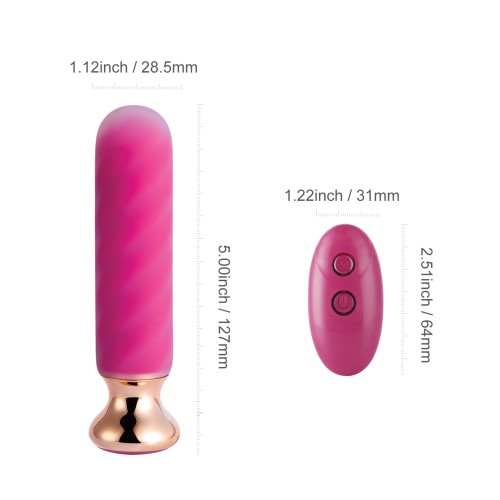 Plug Anal Vibrador Remoto Rose Twister