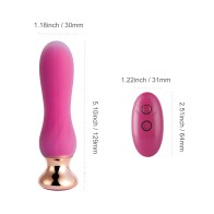 Plug Anal Vibrante Curvado con Control Remoto