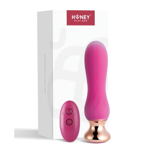 Curved Vibrating Anal Plug with Remote