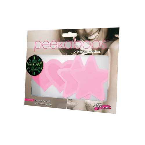 Peekaboos Glow in the Dark Hearts & Stars for Bold Nights