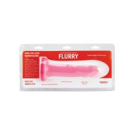 Tantus Flurry G-Spot Silicone Dildo - Rose Quartz