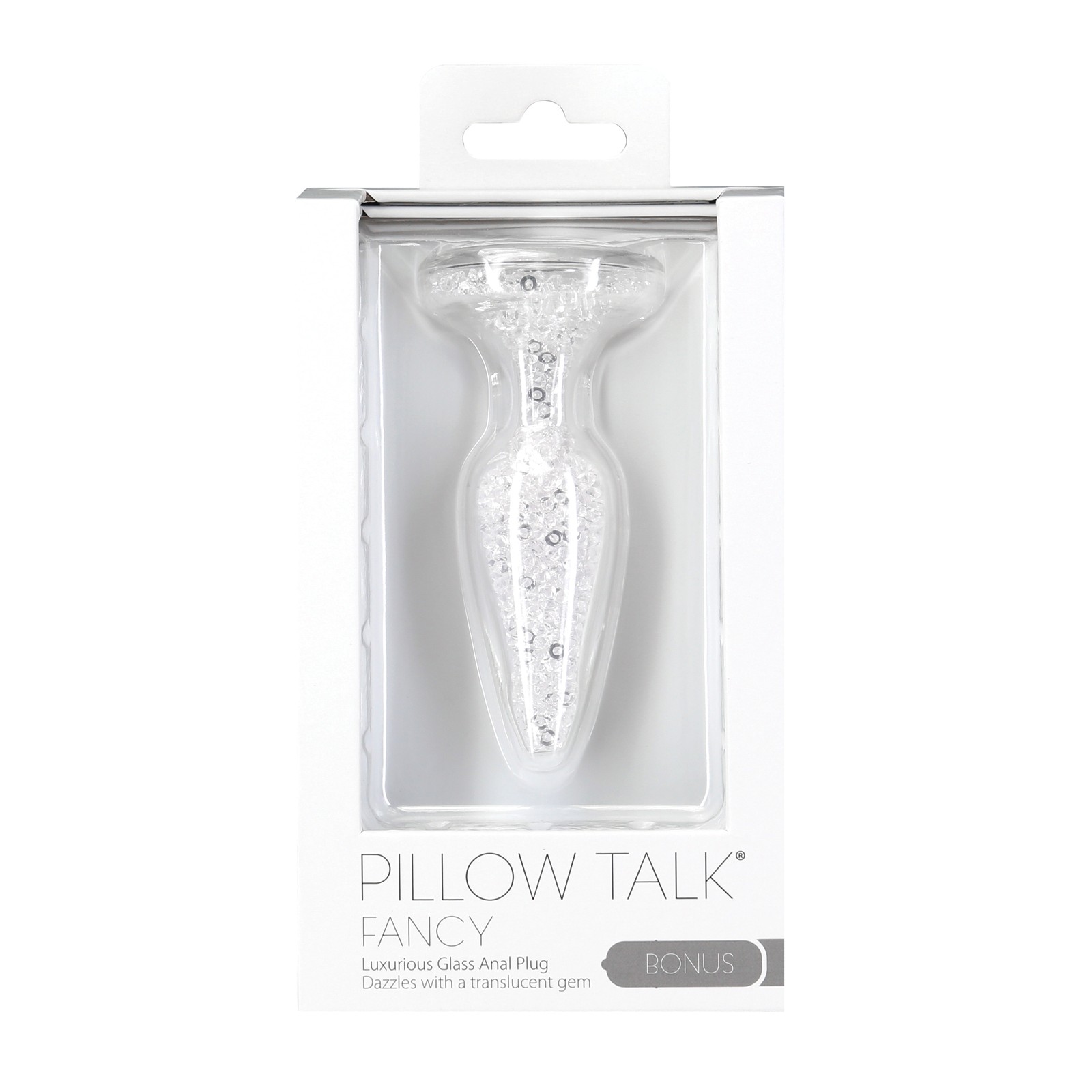 Pillow Talk Fancy Juguete Anal de Vidrio Brillante