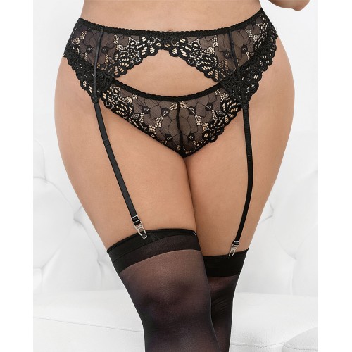 Cinta de Liga Encaje Romance Negro 3X/4X