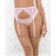 Lace Romance Garterbelt Pink