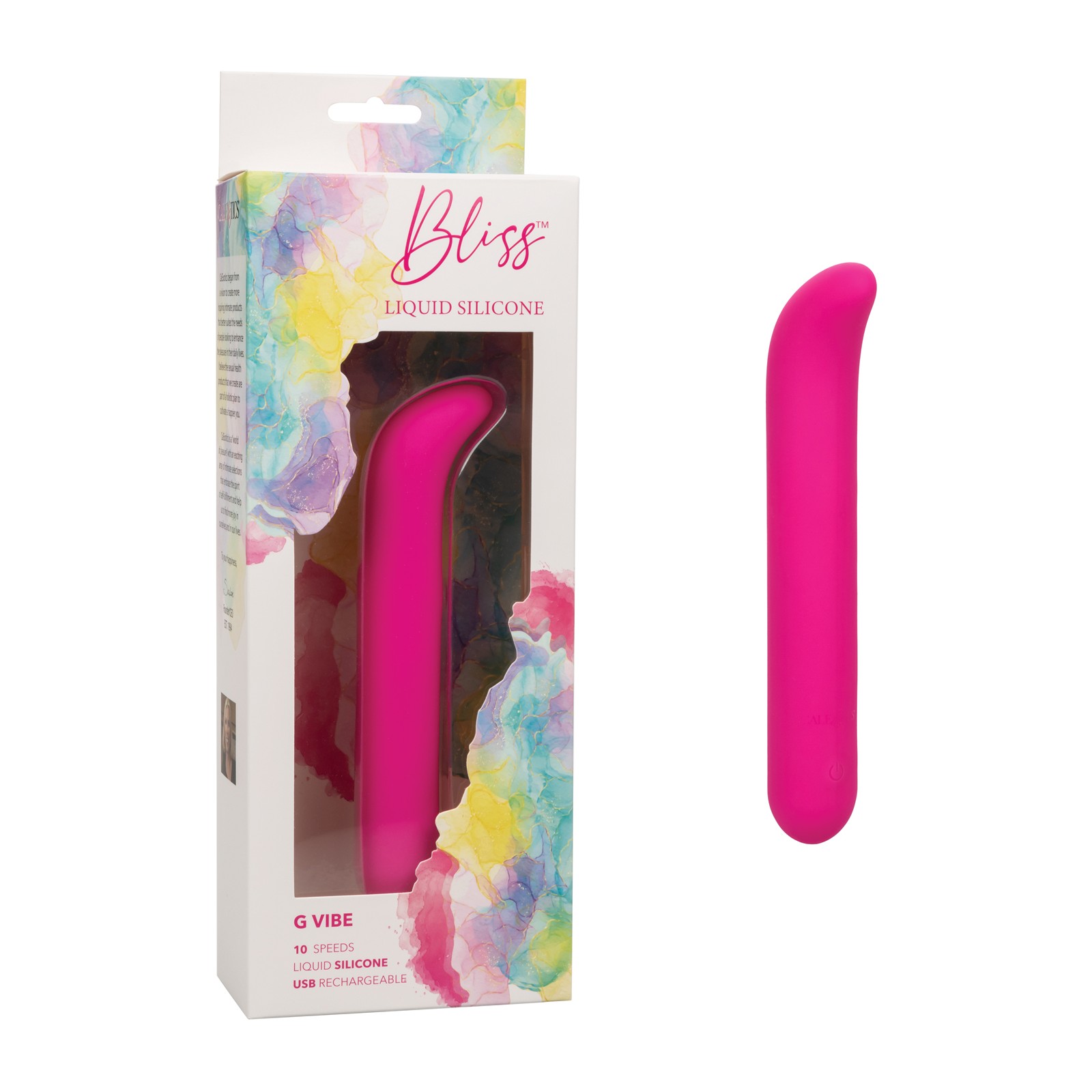 Vibrador G de Silicona Líquida Bliss Rosa