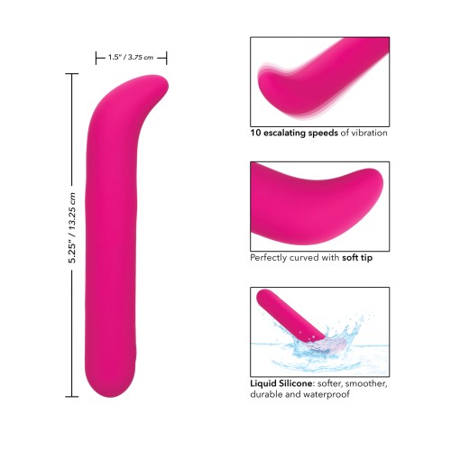 Vibrador G de Silicona Líquida Bliss Rosa