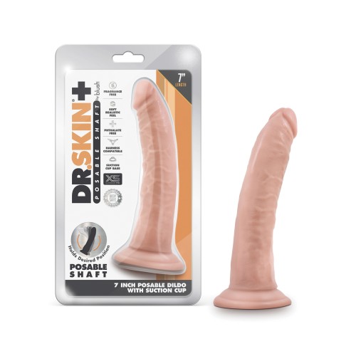 Dildo Realista Blush Dr. Skin Plus de 7" para Placer Supremo