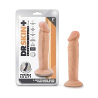 Blush Dr. Skin Plus 6" Posable Dildo - Vanilla