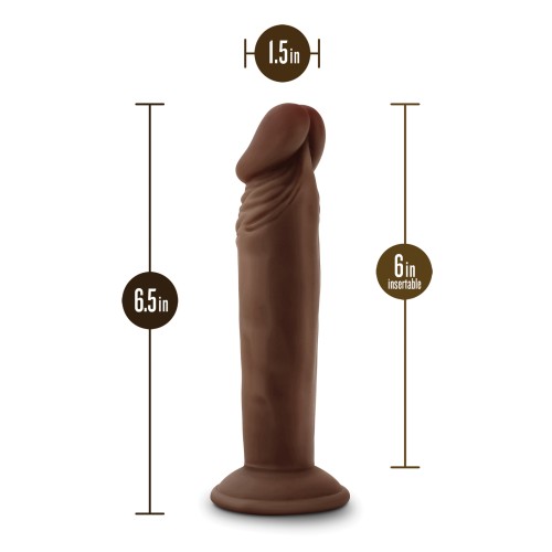 Blush Dr. Skin Plus 6" Realistic Dildo - Chocolate