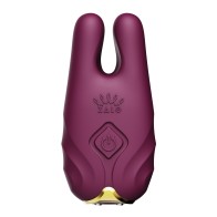 Zalo Nave Vibrating Nipple Clamps - Velvet Purple