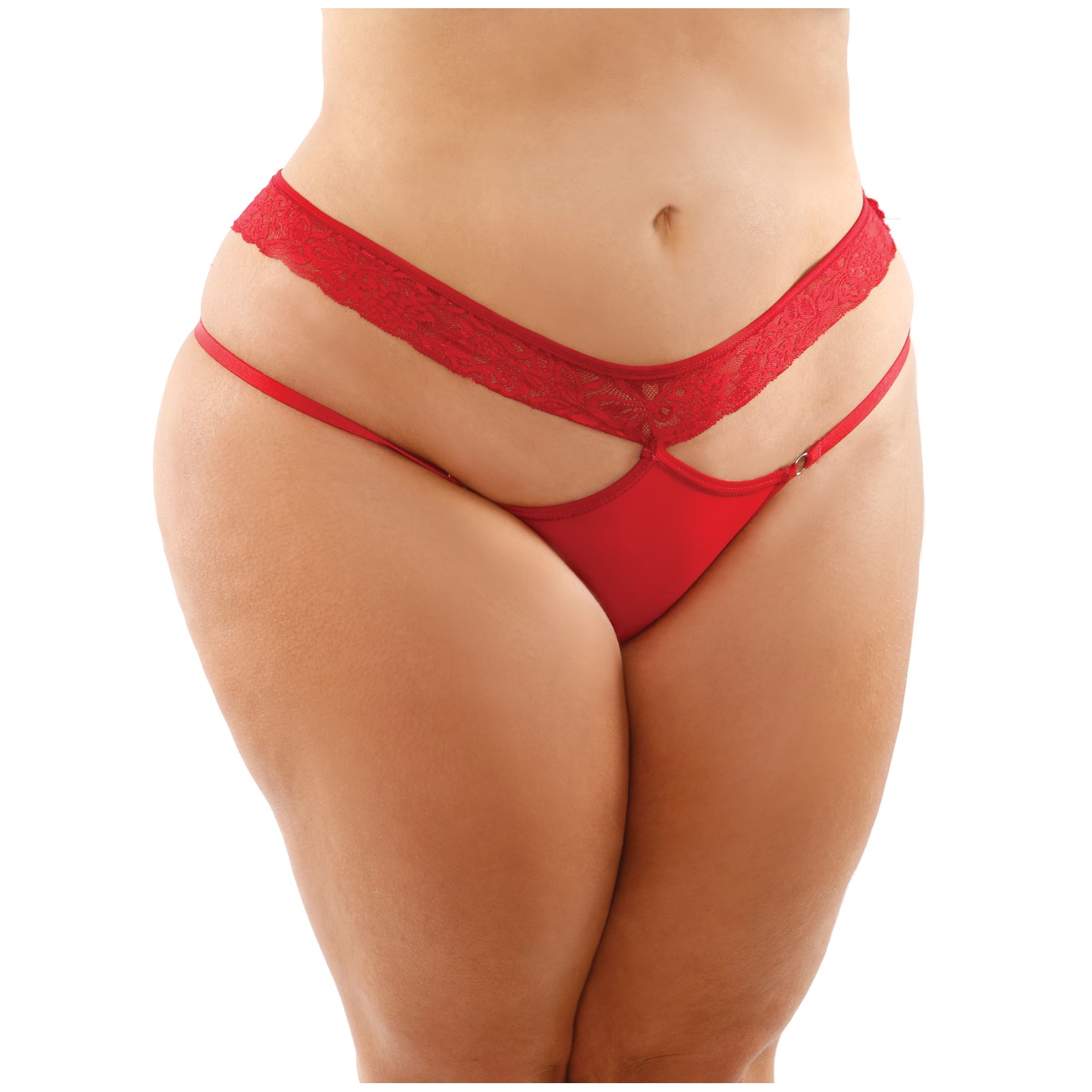 Bottoms Up Ren Microfiber Bikini Panty with Lace Waist