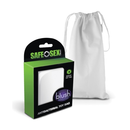 Blush Safe Sex Antibacterial Toy Bag Medium - White