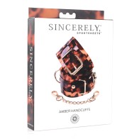 Sincerely Amber Handcuffs - Stylish and Secure