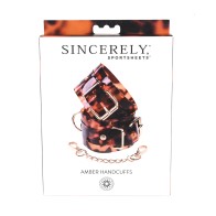 Sincerely Amber Handcuffs - Stylish and Secure