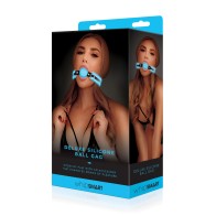 Gag de Bola de Silicona Deluxe Glow in the Dark para Diversión Kinky