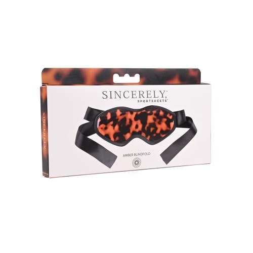 Sincerely Amber Blindfold Satin Ties