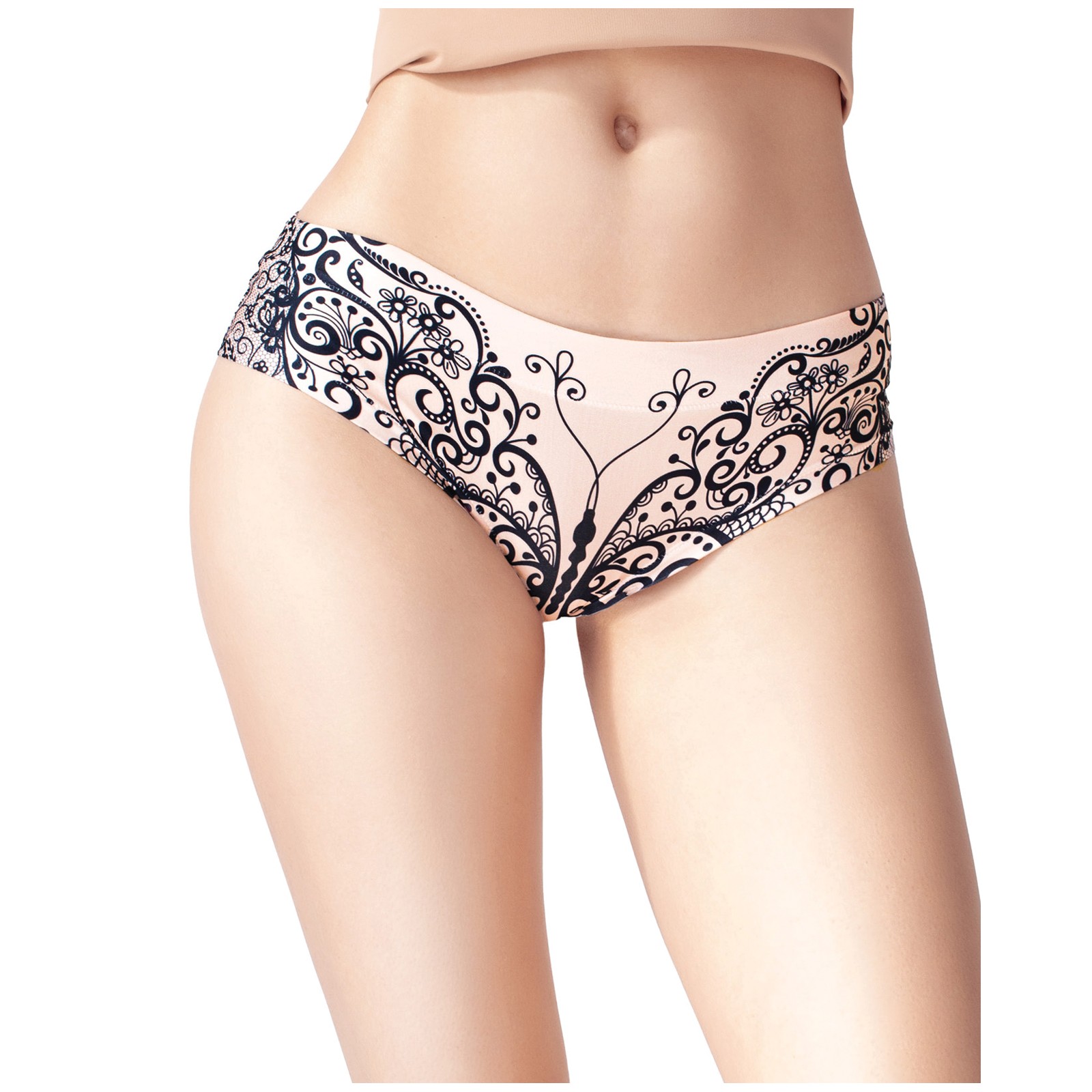 Slip Impreso de Encaje con Mariposa Mememe Grande