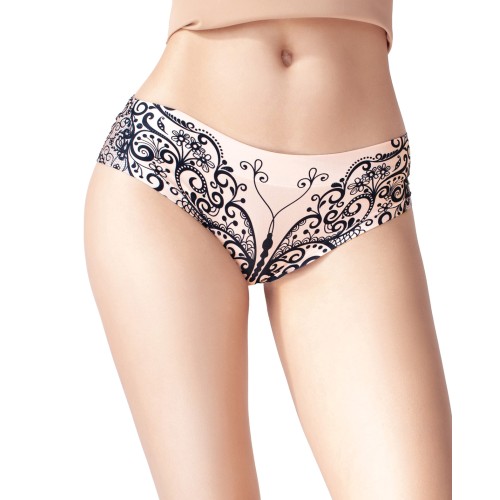 Mememe Lace Butterfly Print Briefs