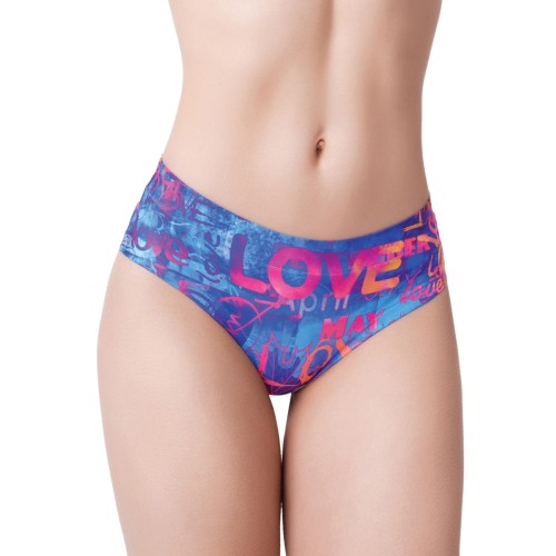 Mememe Love Graffiti Printed Slip