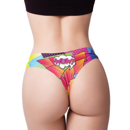 Mememe Comic Fans Printed Thong MD