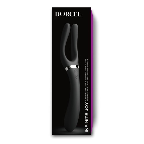 Dorcel Infinite Joy Bendable Forked Vibrator Black