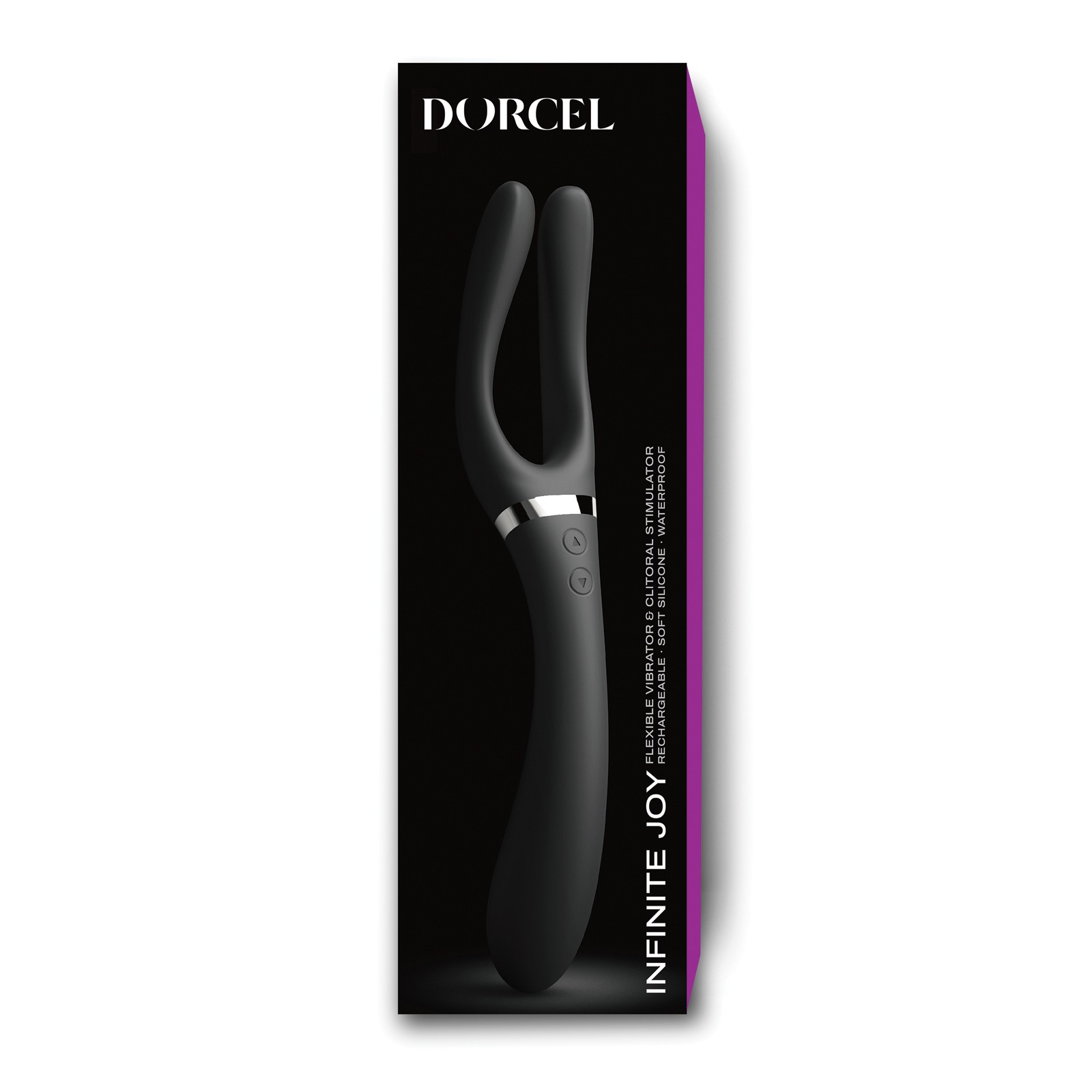 Dorcel Infinite Joy Bendable Forked Vibrator Black