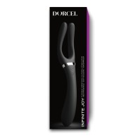 Dorcel Infinite Joy Bendable Forked Vibrator Black