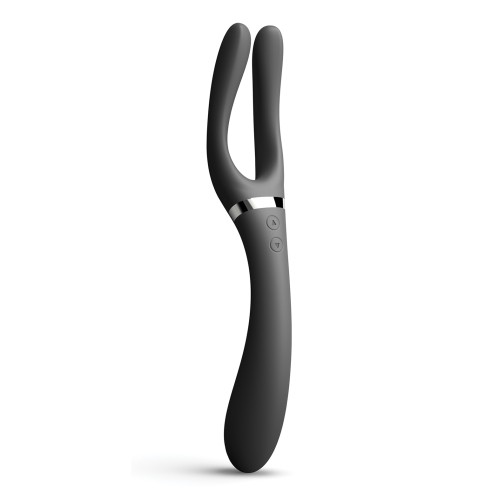 Dorcel Infinite Joy Bendable Forked Vibrator Black