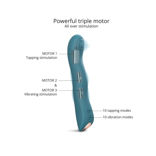 Vibrador Tapping Love to Love Swap Teal Me