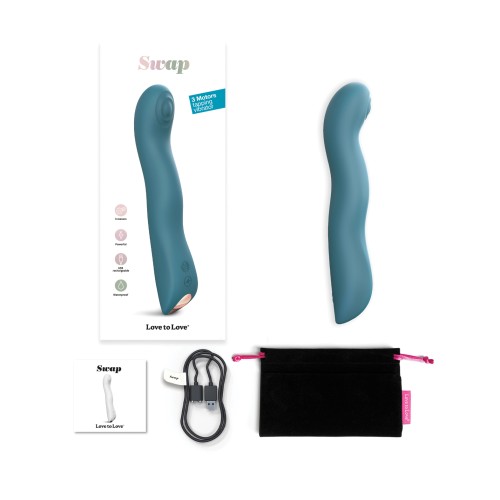 Vibrador Tapping Love to Love Swap Teal Me