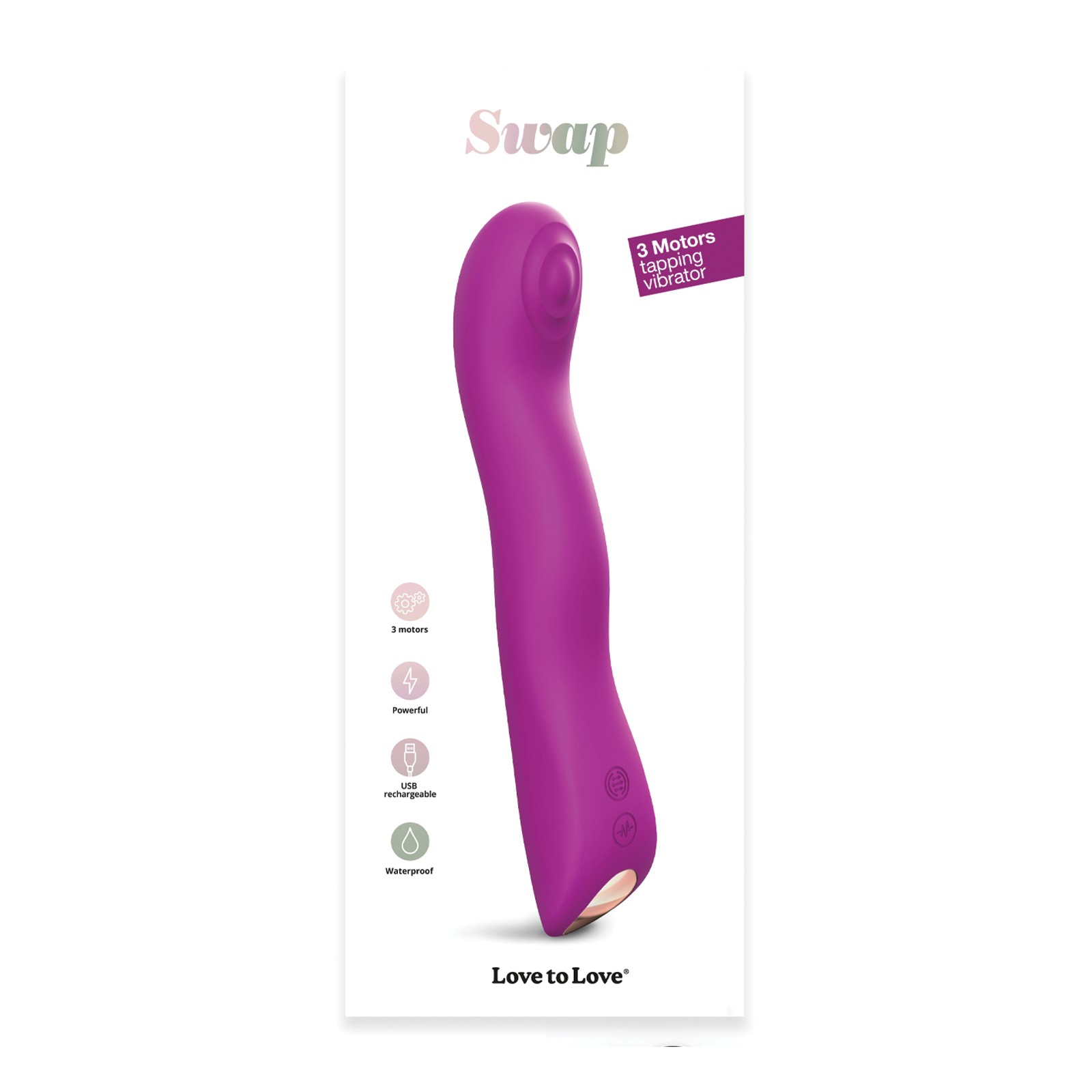 Vibrador Tapping Love to Love Swap Sweet Orchid