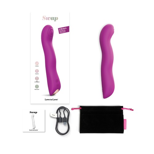 Love to Love Swap Tapping Vibrator Sweet Orchid