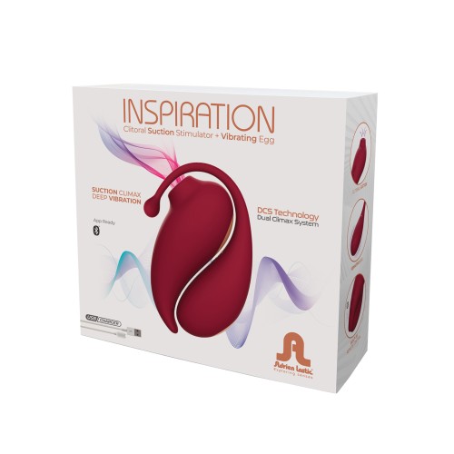 Adrien Lastic Inspiration Clitoral Suction Stimulator & Vibrating Egg - Red