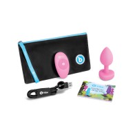 b-Vibe Vibrador Heart Plug - Rosa