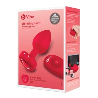 b-Vibe Vibrating Heart Plug for Glamorous Pleasure