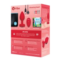 b-Vibe Vibrating Heart Plug for Glamorous Pleasure