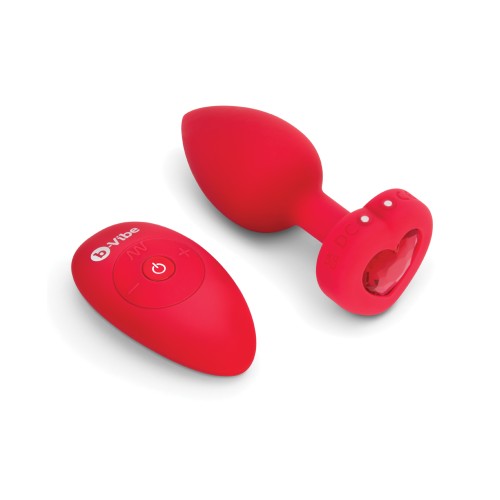 b-Vibe Vibrating Heart Plug for Glamorous Pleasure